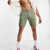 Jack & Jones Slim Chino Shorts In Khaki For Men Deep Lichen Green