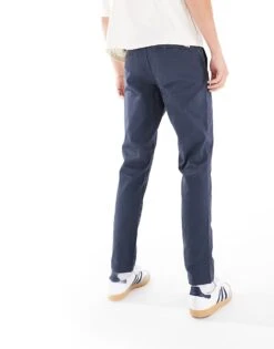 Jack & Jones Intelligence Chinos In Navy For Men Navy Blazer -Men Style Shop 200962603 4