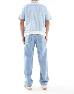 Jack & Jones Intelligence Eddie Baggy Jeans In Stonewash Blue For Men Blue Denim -Men Style Shop 201186197 2