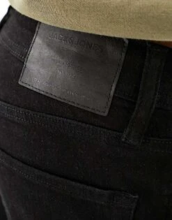 Jack & Jones Intelligence Glenn Slim Fit Jeans In Black For Men Black Denim -Men Style Shop 201856084 4