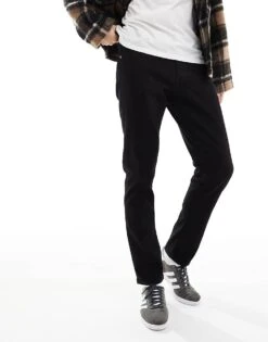 Jack & Jones Intelligence Glenn Slim Tapered Fit Jeans In Black For Men Black Denim -Men Style Shop 202077590 1 blackdenim 1