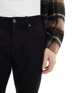Jack & Jones Intelligence Glenn Slim Tapered Fit Jeans In Black For Men Black Denim -Men Style Shop 202077590 5