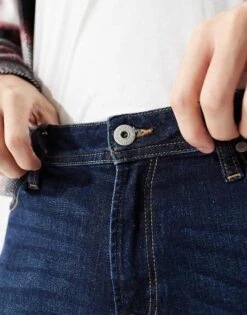 Jack & Jones Intelligence Liam Skinny Fit Jeans In Mid Blue Wash For Men Blue Denim -Men Style Shop 202078705 3