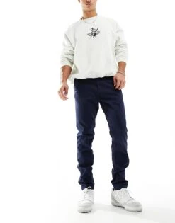 Jack & Jones Intelligence Slim Fit Chinos In Navy For Men Navy Blazer -Men Style Shop 202079065 1 navyblazer 1