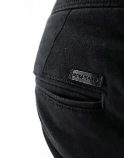 Jack & Jones Intelligence Slim Fit Chinos In Black For Men -Men Style Shop 202079247 2