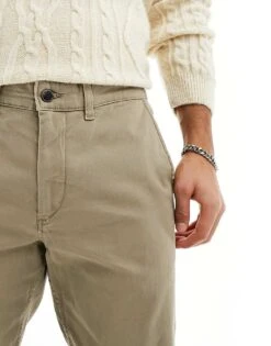 Jack & Jones Intelligence Slim Fit Chinos In Sand For Men Beige -Men Style Shop 202079409 4