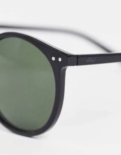 Jack & Jones Round Sunglasses In Black For Unisex Black J947400 -Men Style Shop 202337958 3