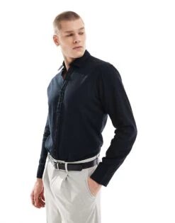 Jack & Jones Premium Slim Fit Shirt In Black For Men -Men Style Shop 202355328 1 black 1