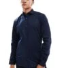 Jack & Jones Premium Slim Fit Stretch Smart Shirt In Navy For Men Navy Blazer