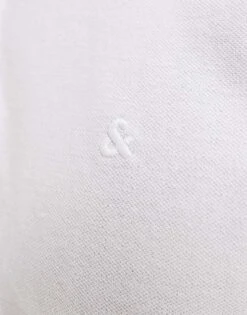 Jack & Jones Essentials Slim Fit Pique Logo Polo In White For Men -Men Style Shop 202851785 3