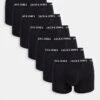 Jack & Jones 7 Pack Trunks In Black For Men