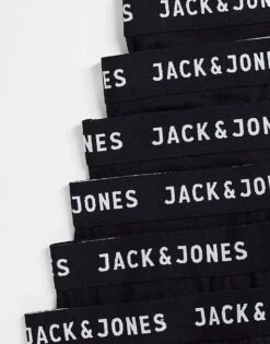 Jack & Jones 7 Pack Trunks In Black For Men -Men Style Shop 202997672 4