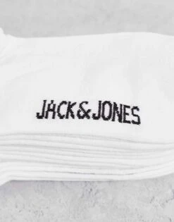 Jack & Jones 10 Pack Socks In White For Men -Men Style Shop 203000755 3