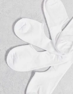 Jack & Jones Invisible Socks 5 Pack In White For Men -Men Style Shop 203000810 2