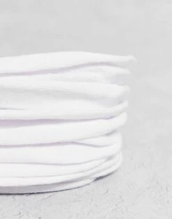 Jack & Jones Invisible Socks 5 Pack In White For Men -Men Style Shop 203000810 3