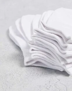 Jack & Jones Trainer Socks 5 Pack In White For Men -Men Style Shop 203001515 3