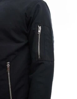 Jack & Jones Essential Bomber Jacket In Black For Men -Men Style Shop 203083569 4