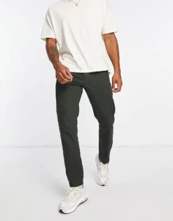 Jack & Jones Intelligence Ollie Regular Fit Chino In Khaki For Men Rosin