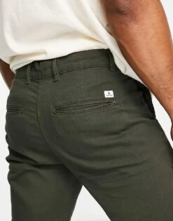 Jack & Jones Intelligence Ollie Regular Fit Chino In Khaki For Men Rosin -Men Style Shop 203572877 3