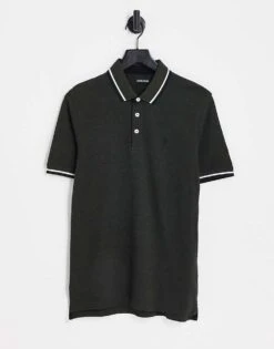 Jack & Jones Essentials Tipped Polo In Green For Men Forest Night Play -Men Style Shop 203588553 1 forestnightplay 1