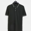 Jack & Jones Essentials Tipped Polo In Green For Men Forest Night Play