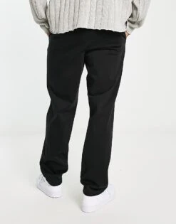 Jack & Jones Intelligence Loose Fit Chino In Black For Men -Men Style Shop 203588888 4