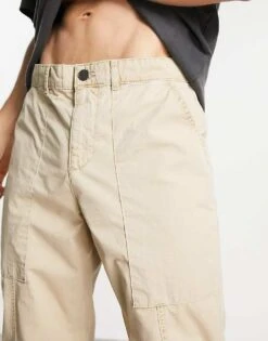 Jack & Jones Intelligence Tapered Carrot Fit Worker Trouser In Beige For Men Dune -Men Style Shop 203671141 4