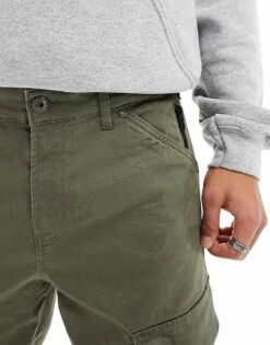 Jack & Jones Intelligence Tapered Cargo Trouser In Khaki For Men Dusty Olive -Men Style Shop 203681776 3