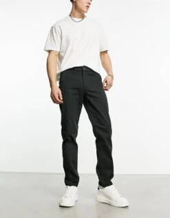 Jack & Jones Intelligence Ollie Regular Fit Chino In Black For Men