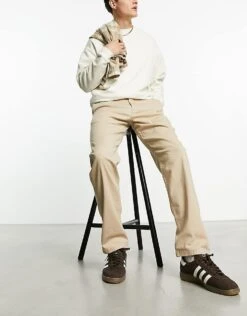 Jack & Jones Intelligence Kane Loose Fit Chino In Beige For Men Oxford Tan -Men Style Shop 203944039 4