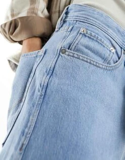 Jack & Jones Intelligence Eddie Baggy Jeans In Lightwash Blue For Men Blue Denim -Men Style Shop 204049377 2