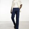 Jack & Jones Intelligence Linen Mix Chino In Navy For Men Navy Blazer