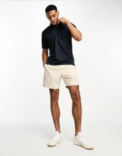 Jack & Jones Premium Textured Polo With Pocket In Navy For Men Perfect Navy -Men Style Shop 204390977 4