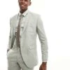 Jack & Jones Premium Slim Fit Suit Jacket In Pale Green For Men Celadon Green