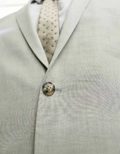 Jack & Jones Premium Slim Fit Suit Jacket In Pale Green For Men Celadon Green -Men Style Shop 204447718 5