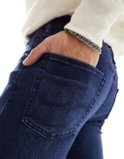 Jack & Jones Essentials Glenn Slim Fit Jean In Indigo For Men Blue Denim -Men Style Shop 204718421 2