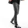 Jack & Jones Liam Skinny Jeans In Grey For Men Black Denim -Men Style Shop 204781971 1 blackdenim