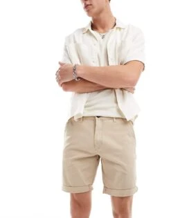 Jack & Jones 2 Pack Chino Shorts In Navy And Tan For Men Navy Blazer/oxford T -Men Style Shop 204810781 3