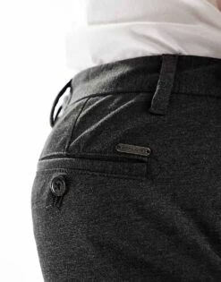 Jack & Jones Intelligence Marco Slim Fit Smart Trouser In Dark Grey For Men Dark Grey Melange -Men Style Shop 204956003 3