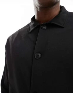 Jack & Jones Premium Slim Jersey Jacket In Black For Men -Men Style Shop 204956068 4