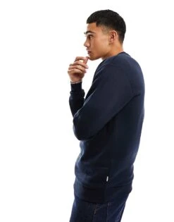 Jack & Jones Oversized Sweat In Navy For Men Navy Blazer -Men Style Shop 205163631 1 navyblazer 1