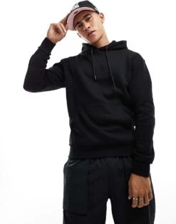 Jack & Jones Oversized Hoodie In Black For Men