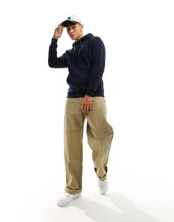 Jack & Jones Oversized Hoodie In Navy For Men -Men Style Shop 205237120 2