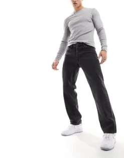 Jack & Jones Eddie Loose Jeans In Washed Black For Men -Men Style Shop 205338218 1 black 1