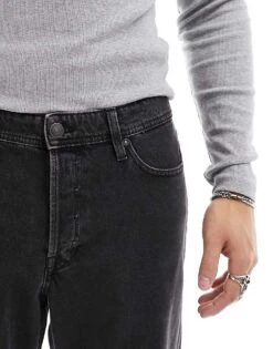 Jack & Jones Eddie Loose Jeans In Washed Black For Men -Men Style Shop 205338218 4