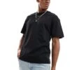 Jack & Jones Oversized 200gsm Heavyweight T-shirt In Black For Men