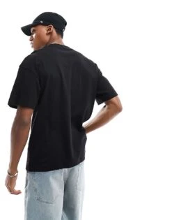 Jack & Jones Oversized 200gsm Heavyweight T-shirt In Black For Men -Men Style Shop 205670531 4