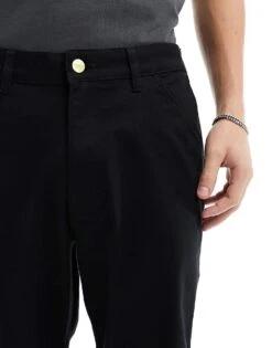 Jack & Jones Wide Fit Worker Chino In Black For Men -Men Style Shop 205682844 4