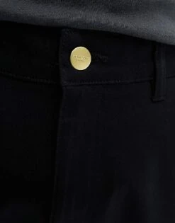 Jack & Jones Wide Fit Worker Chino In Black For Men -Men Style Shop 205682844 5