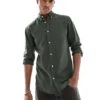 Jack & Jones Oversized Oxford Shirt In Khaki For Men Dusty Olive -Men Style Shop 205684119 1 dustyolive